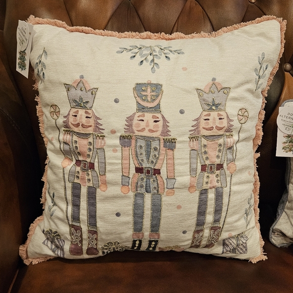 MIREILLE DESIGNS  Decorative Christmas Nutcracker Pillow Set of 2 - Picture 5 of 8